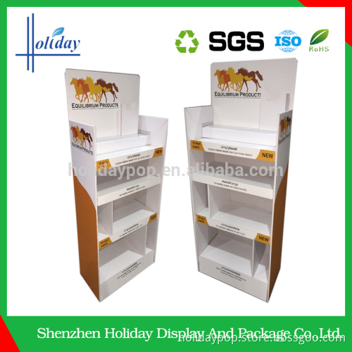 DIY skin care floor cardboard display stand